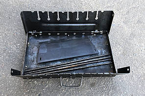 Переносний Мангал валізу Угольок 8 шампурів 2 мм, фото 3