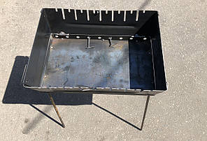 Переносний Мангал валізу Угольок 8 шампурів 2 мм, фото 2