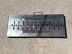 Переносний Мангал валізу Угольок 12 шампурів 2 мм, фото 3