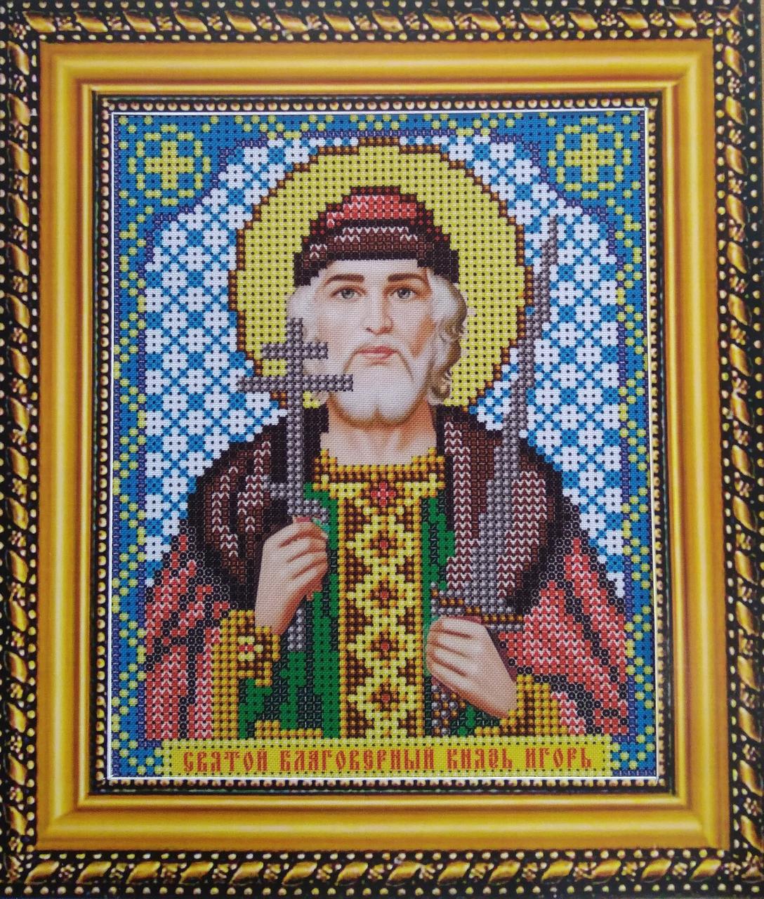 Набор для вышивки бисером ArtWork икона Святой Благоверный Князь Игорь VIA 5065 - фото 1 - id-p634252508