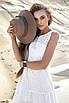 Легке біле жіноче літнє плаття, фото 4