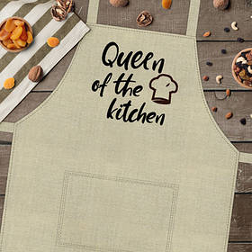 Фартух з написом Queen of the kitchen (Королева кухні) подарунок