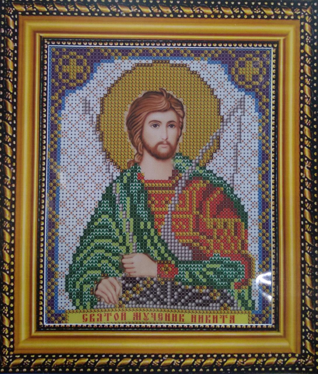 Набір для вишивання бісером ікона Святий Мученик Никита VIA 5096