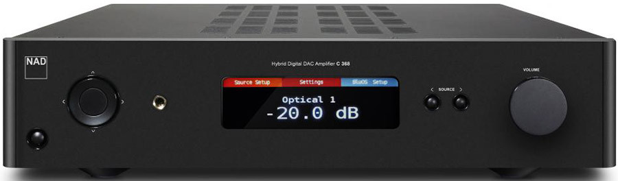 NAD C 368 Hybrid Digital DAC інтегральний стерео підсилювач з гібридним цифровим ЦАП