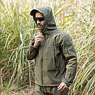 🔥 Куртка Soft Shell "ESDY 105" - Олива (непромокаємий куртка, тактична, нгу, зсу, військова), фото 7
