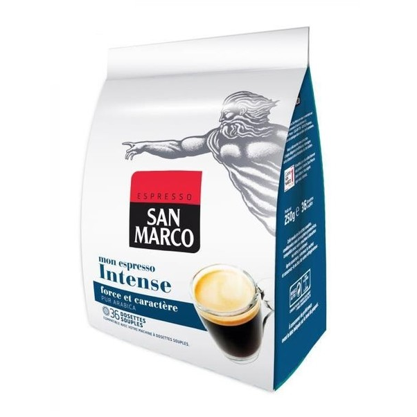 Кава в чалдах San Marco Intense (36 монодози) Philips Senseo (62 мм) Франція