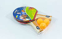Набор для настольного тенниса 2 ракетки, 3 мяча STIGA FORCE MT-6367 (древесина, резина) Дубл.