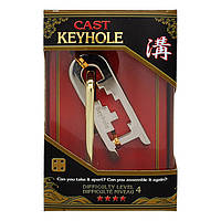 Металлическая головоломка Замок Cast Puzzle Keyhole, 4 ур. сложности. Huzzle 515061