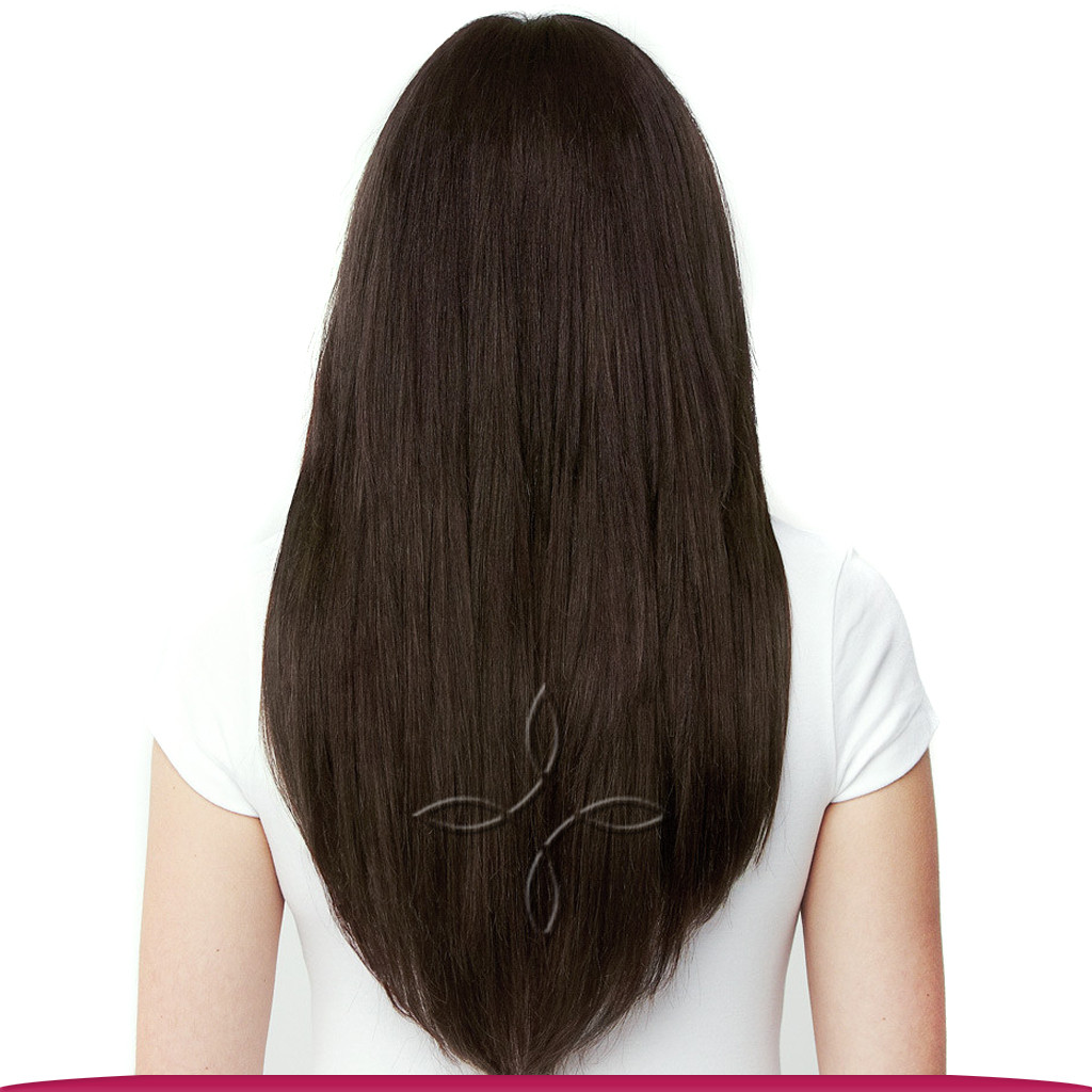 Натуральные Европейские Волосы на Заколках 40 см 110 грамм, Шоколад №02 - фото 6 - id-p148427156
