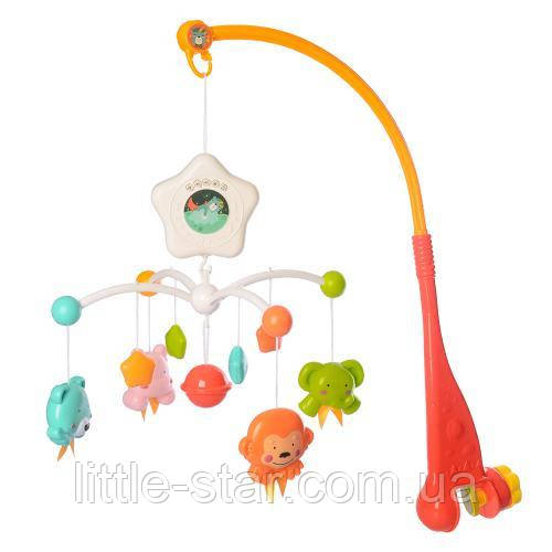 Дитяча карусель на ліжечко,9 подвескок,музика,світло,на батарейках