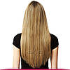 Натуральне Європейське Волосся на Заколках 40 см 120 грам, Світло-Русявий №18, фото 3
