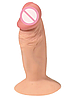 Фалоімітатор Mini Shiny Shank Opal 5 Dong, Flesh, фото 8