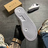 Кросівки Nike Air Force Shadow White Black, кросівки найк аір форс шадоу, фото 8