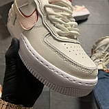 Жіночі кросівки Nike Air Force Shadow Beige, жіночі кросівки найк аір форс шадоу, фото 4