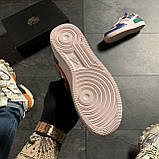 Жіночі кросівки Nike Air Force 1 White Green Blue, жіночі кросівки найк аір форс 1, фото 8