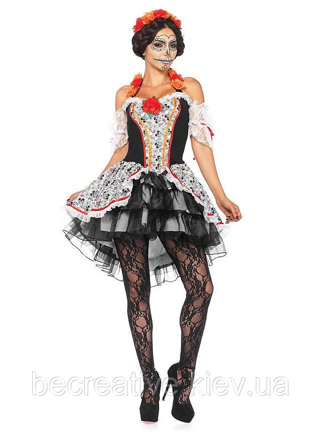 Жіночий карнавальний костюм на хелловін La Catrina
