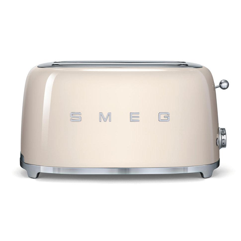 Тостер на 4 шматочки хліба Smeg кремовий TSF02CREU