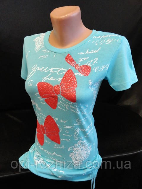 Туніки молодіжні для дівчат із коротким рукавом., фото 1