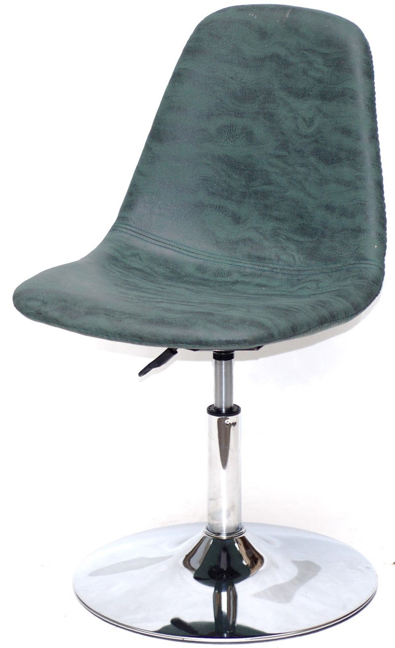 Крісло Lari (ari) CH — Base нубук зелений MR-202 на хромованій базі — млинцеві, код 10221, фото 1