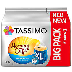 Кава в капсулах Tassimo Morning Cafe Mild & Smooth XL 21 порція - Тассімо 21 капсула BIG PACK