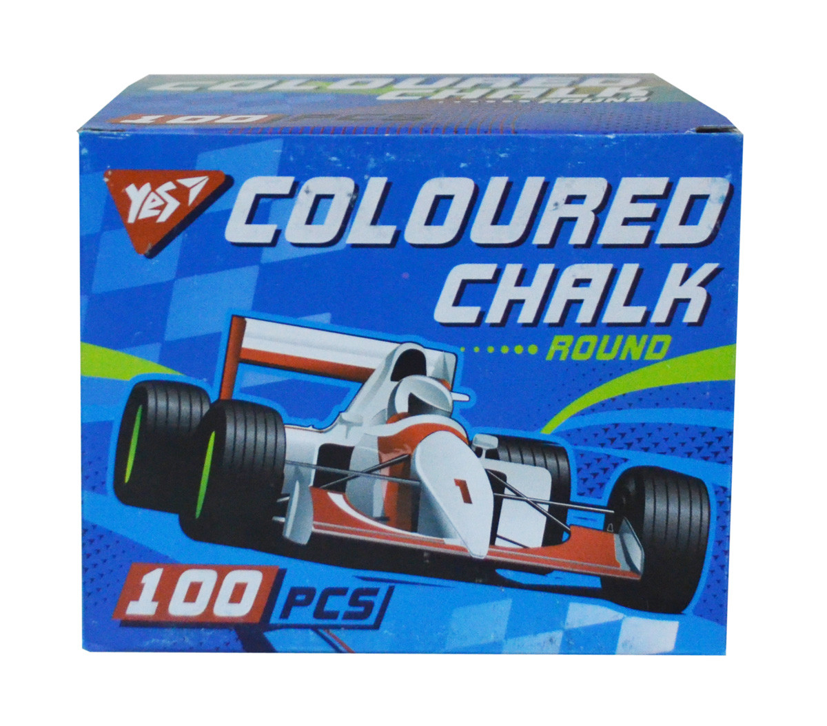 Крейда YES кольоровий, круглий, 100 шт "Full power"