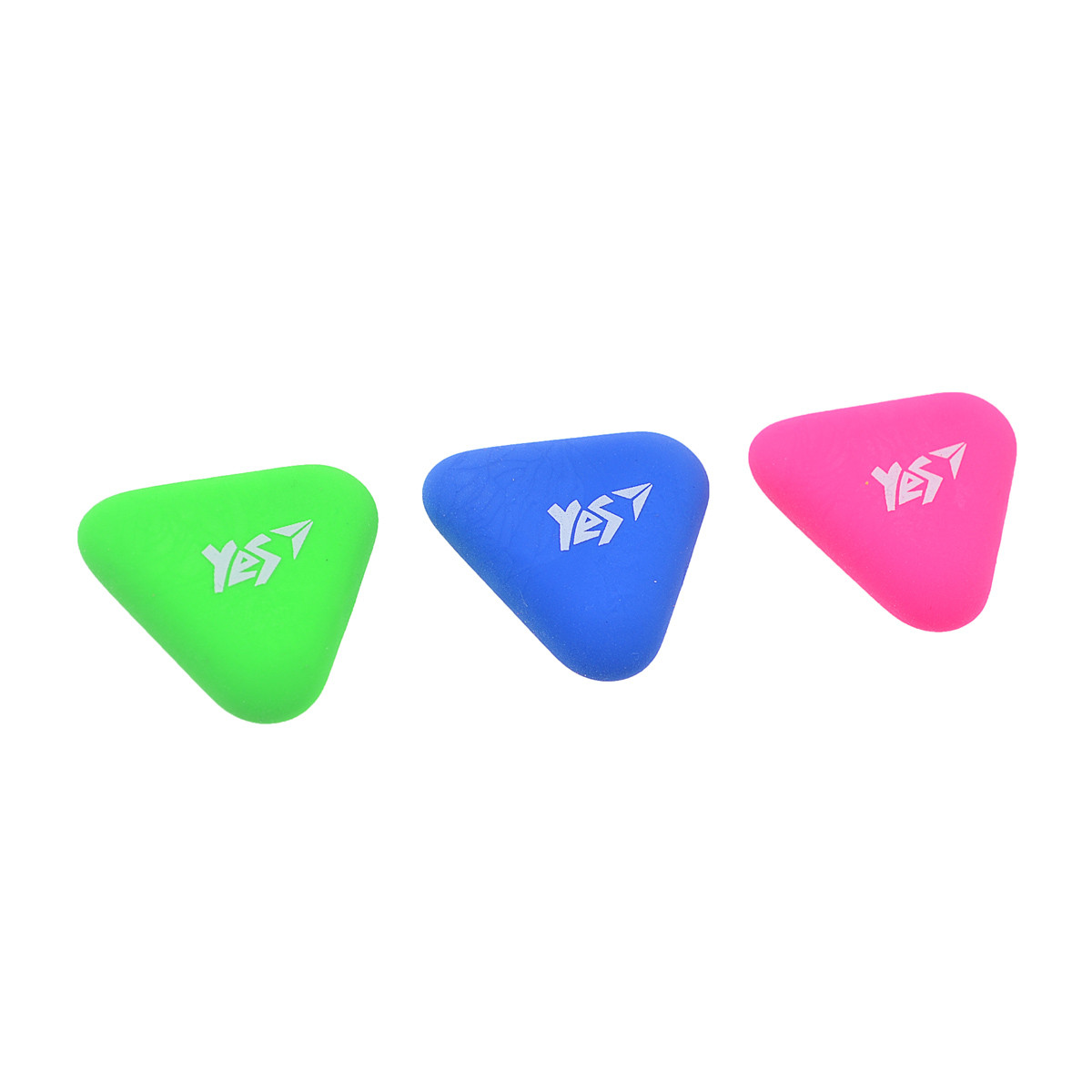 Ластик трикутний YES "Triangle" 3 цв./уп