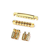 Тюноматик струнотримач бридж бридж Tune-o-matic для електрогітари гітари Gibson SG Les Paul ES ЗОЛОТИЙ