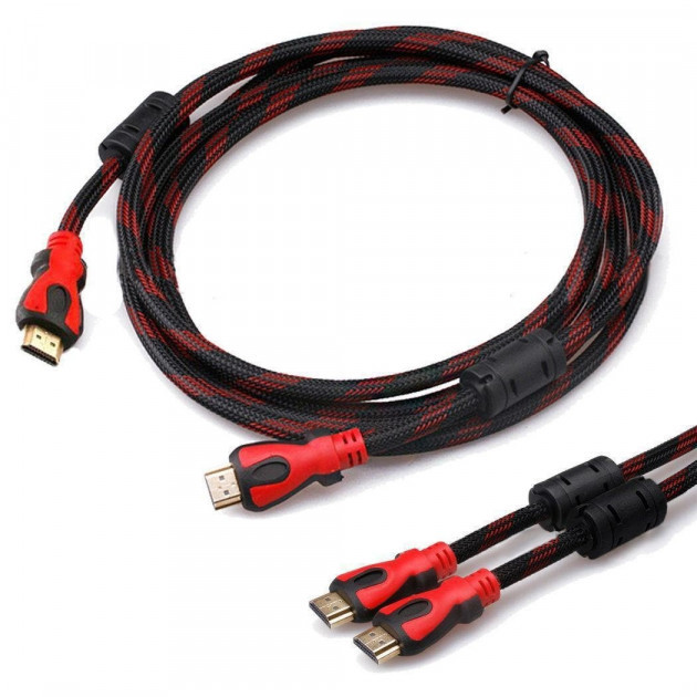 Кабель HDMI-HDMI 5M 141 Провід від комп'ютера до телевізора або до монітора 180088