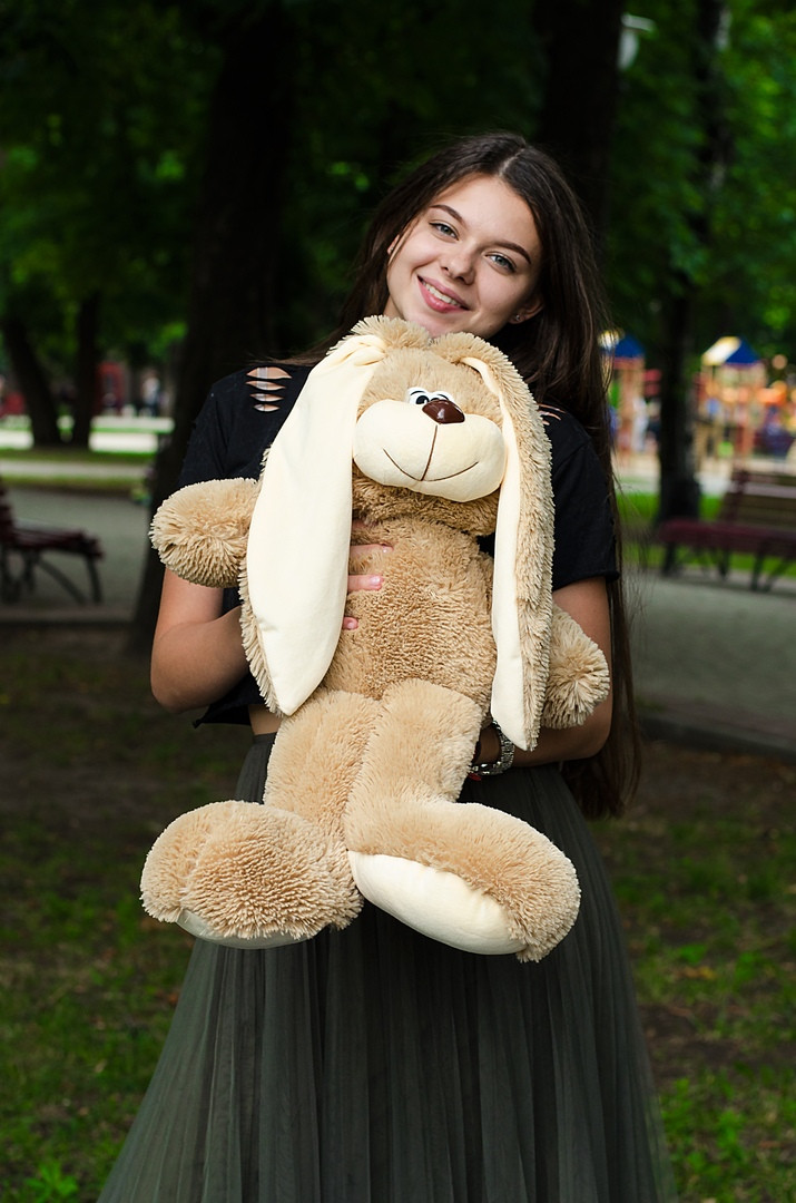 Плюшевий кролик зайчик Тотті 70 див.
