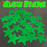 Світні зірки — "Glow Stars" — 100 шт. + 12 фігурок (місяць, місяць), фото 5