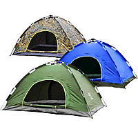 Туристическая палатка автомат 2-х местная (130 х 90 х 100 см) Smart Camp Зеленый