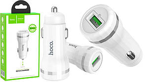 Автомобільний зарядний пристрій USB HOCO Z27A QC2 3.0A 1 Usb White, фото 2