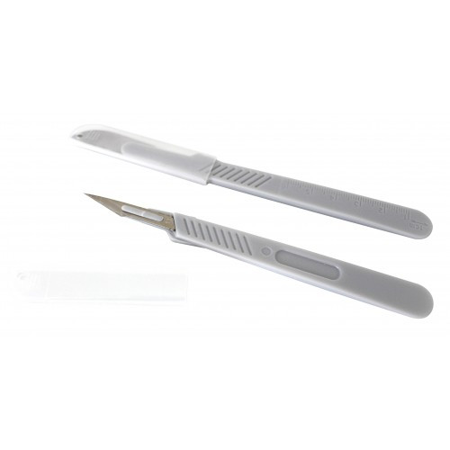 Скальпель з нержавіючої сталі з пластиковою ручкою №11, фото 1