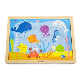Дерев'яний пазл Viga Toys Океан, 24 деталі (50200), фото 3