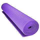 Килимок для йоги та фітнесу Power System PS-4014 PVC Fitness-Yoga Mat Purple (173x61x0.6), фото 5