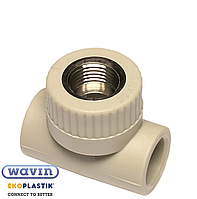 Трійник з МРВ 20х1/2 Wavin EKOPLASTIK STKI02020RCT