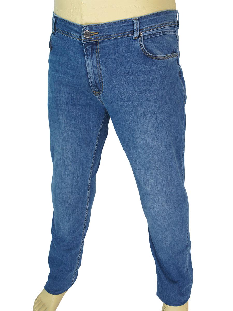 Чоловічі якісні джинси X-Foot 140-2526 C-Blue в великому розмірі