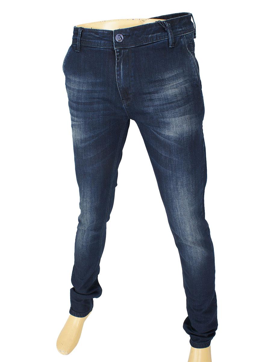 Темно-сині чоловічі джинси X-Foot 262-2207 C: Sax, фото 1