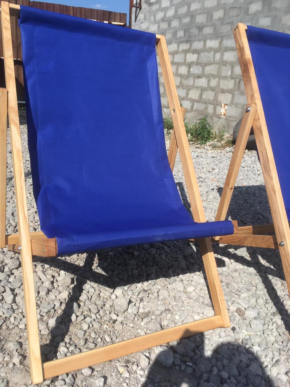 Кресло шезлонг Ясень деревянный складной для пляжа и бассейна Оксфорд - фото 6 - id-p1171226475
