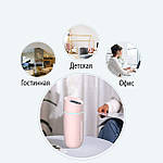 Зволожувач повітря портативний Adna Humidifier Q1 дифузор компактний,мийка повітря з LED підсвічуванням. Рожевий, фото 8