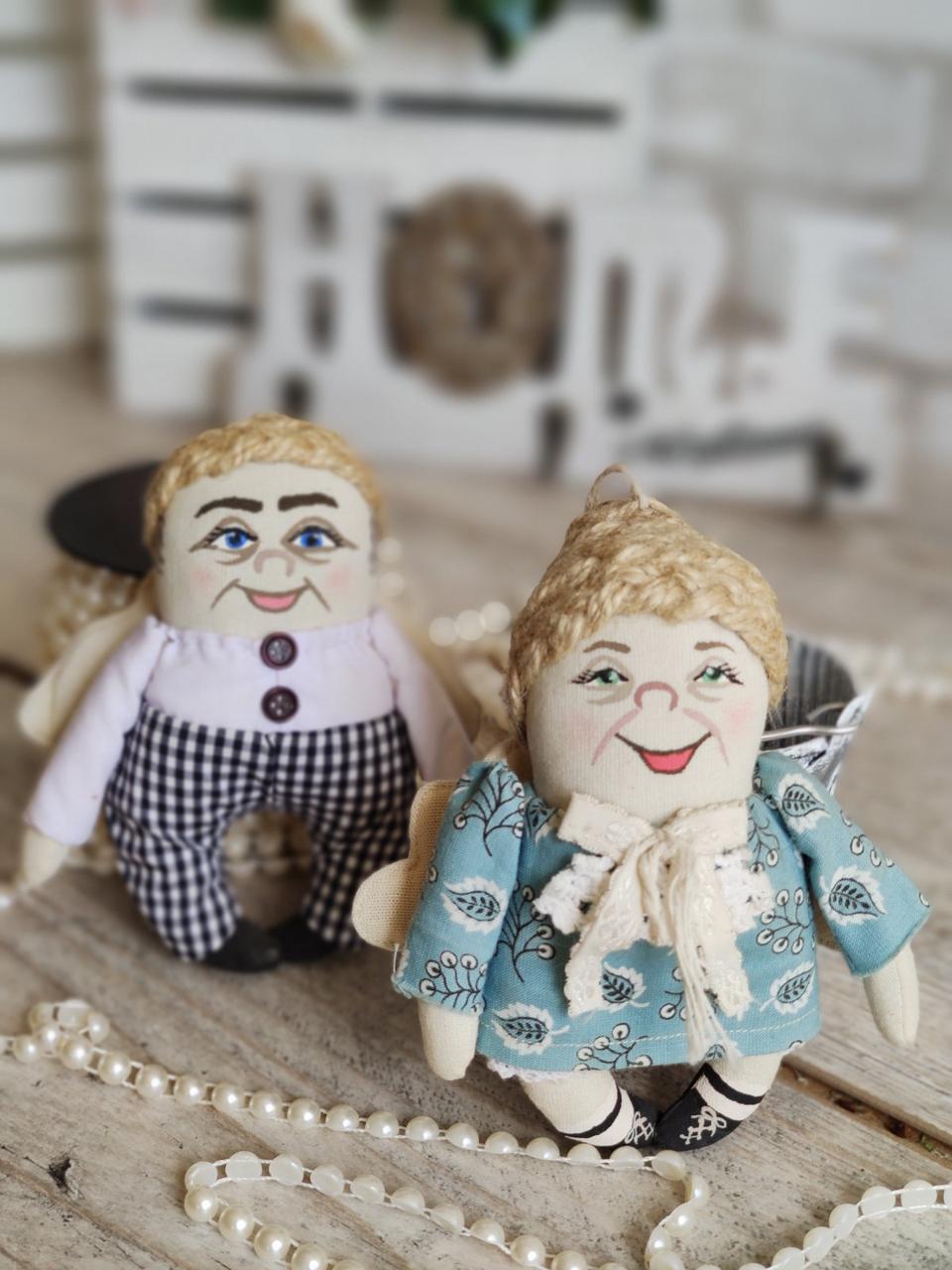 "Мій добрий ангел",дідусь, бабуся ручна робота, h-14см 180/150 (ціна за 1 ангела + 30 гр.), фото 1
