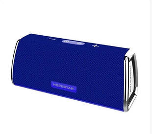 Портативна бездротова колонка Hopestar H23 (Bluetooth мікрофон Power Bank USB) Blue