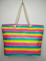 Пляжна сумка текстильна яскрава жіноча