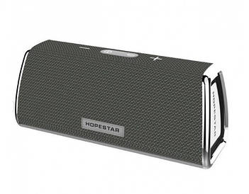 Портативна бездротова колонка Hopestar H23 (Bluetooth мікрофон Power Bank USB) Silver