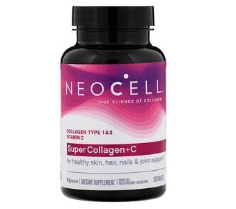 Neocell, Супер колаген+C, тип 1 і 3, 120 таблеток