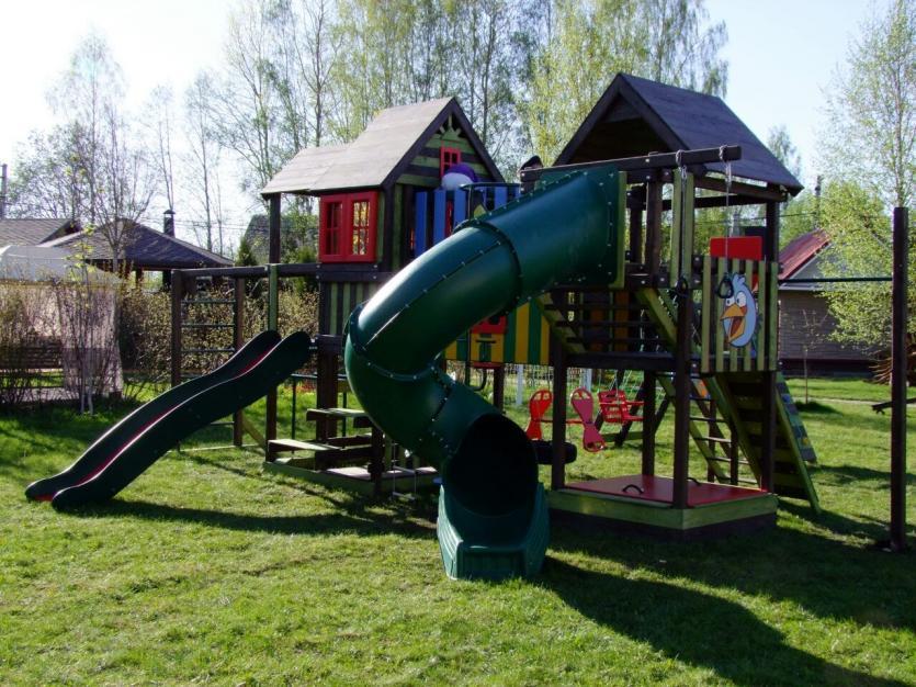 Детская деревянная площадка купить в Киеве - Арт Бастион