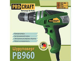 Дриль-шурупокрут мережевий Procraft PB960