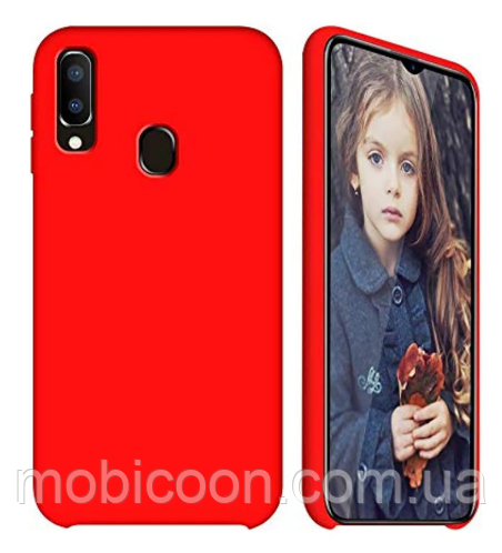 Чохол Silicone Case для Samsung Galaxy A40 A405 червоний (самсунг галаксі а40)