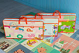 Дитячий двосторонній килимок складний ігровий "Тварини - Ростомір" 200х150 см + сумка-чохол, фото 8
