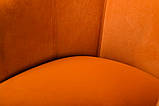 Крісло M-60 вельвет мідний оранж + чорний метал від Vetro Mebel, фото 9